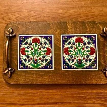 Glazed Ceramic Wooden Tray Turkish ..